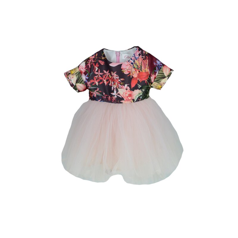 Rochita eleganta pentru fete Colibri 220-80M, Multicolor, 80 cm