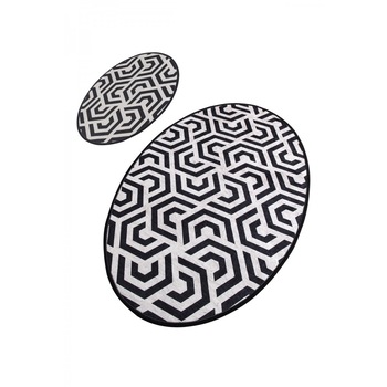 Set 2 covorase baie ovale 60x100cm, 50x60 cm, Alessia Home, Line DJT Set 2 covorase baie ovale 60x100cm, 50x60 cm, Alessia Home, Line DJT