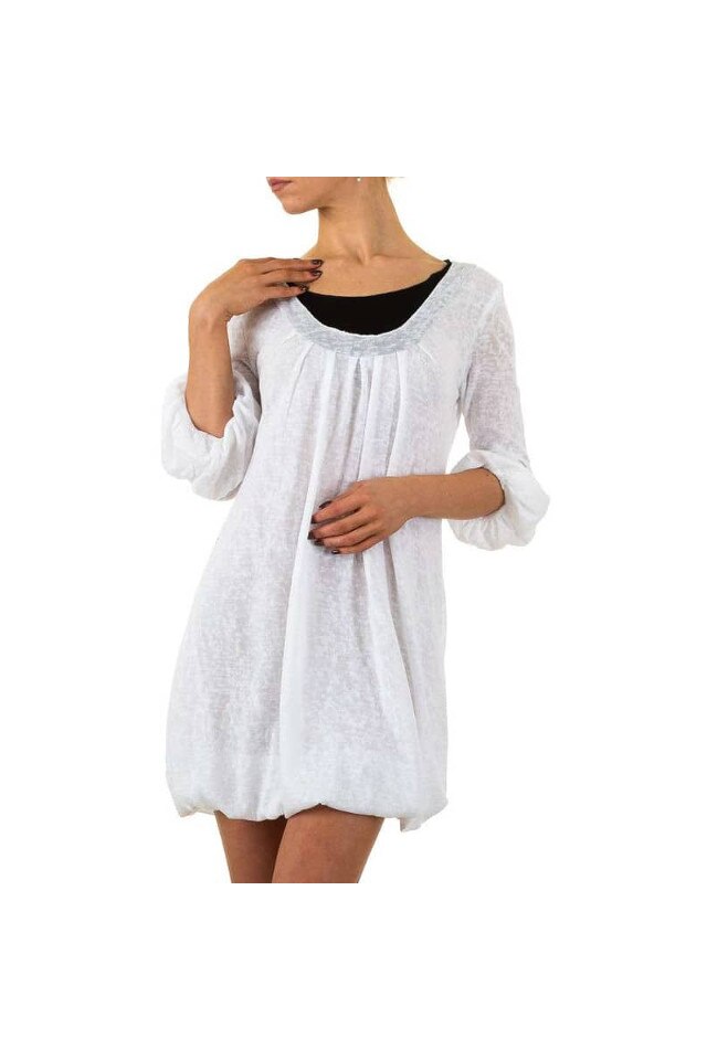 Rochie Usco R277 culoare alb, Alb