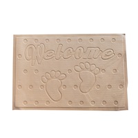 covoras baie tip antialunecare  antiderapant 60x40cm poliester gramaj 100 g model crem welcome imagen 22_0_
0