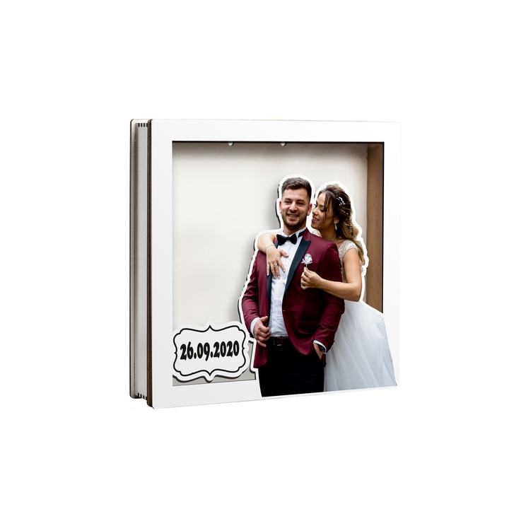 Caseta decorativa pentru licheni, DekoLaser, CDL1012, 20x20 cm