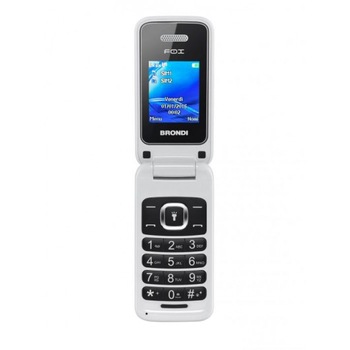 Telefon mobil Brondi Fox, Dual Sim, Alb Telefon mobil Brondi Fox, Dual Sim, Alb