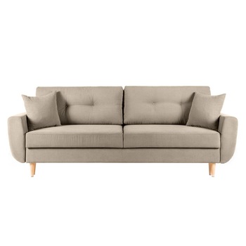 Canapea Extensibila 3 locuri HELSINKI, cu lada de depozitare, 230x100x95 cm - Bej Canapea Extensibila 3 locuri HELSINKI, cu lada de depozitare, 230x100x95 cm - Bej