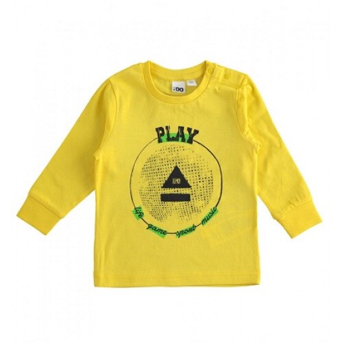 Bluza baiat, Ido, galben cu model