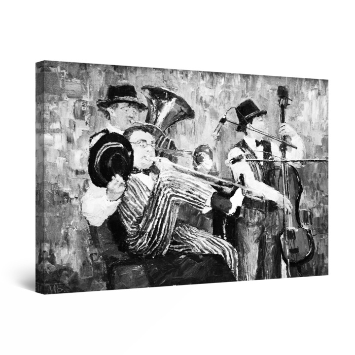 DualView Startonight Jazz Music festmény, világító sötétben, 120 cm x 80 cm