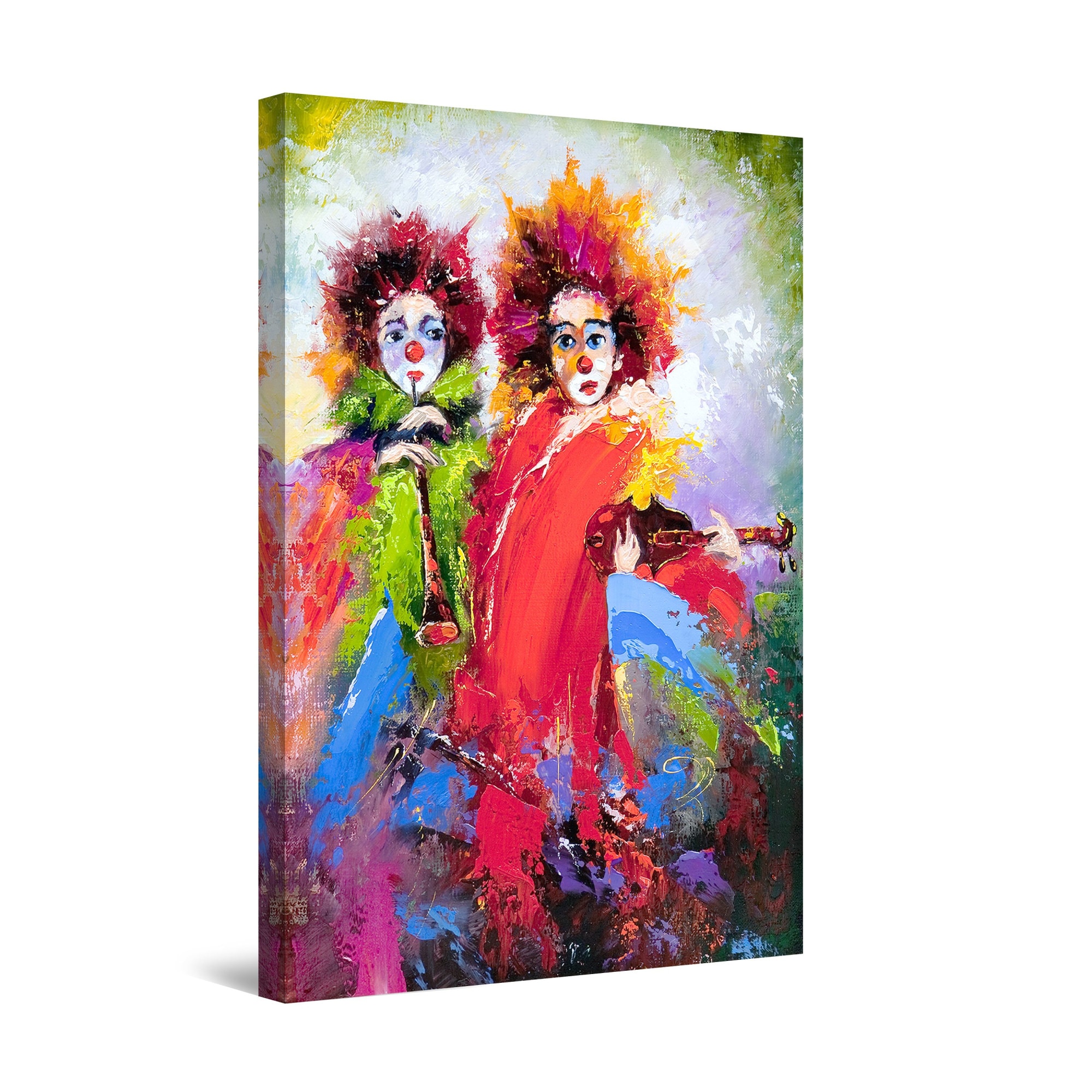 Tablou DualView Startonight Clovni colorati, luminos in intuneric, 30 cm x 20 cm