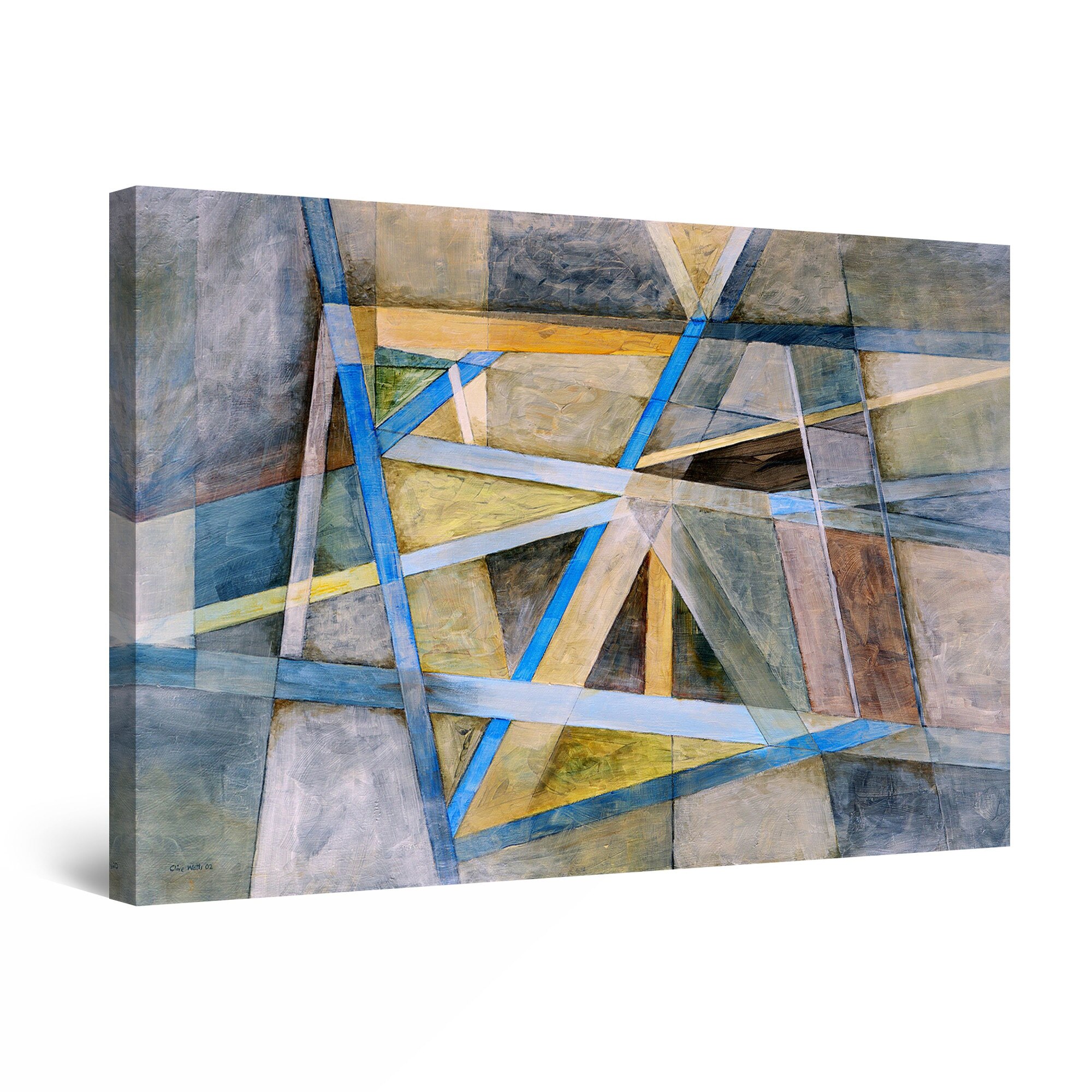 Tablou DualView Startonight Linii Abstracte, luminos in intuneric, 30 cm x 20 cm