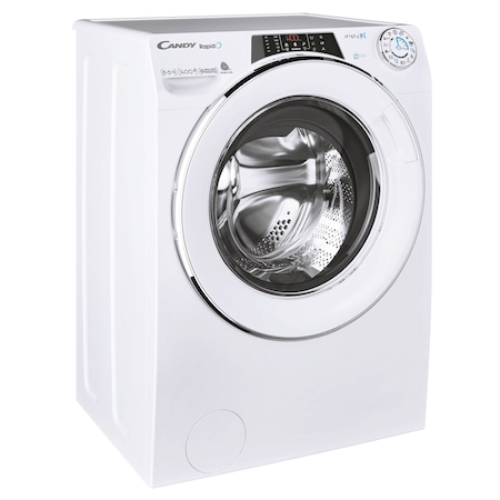 Masina de spalat rufe cu uscator Candy ROW4854DWMCE, 8 kg spalare, 5 kg uscare, 1400 RPM, Clasa A+++, Motor Inverter, Mix Power System+, WiFi, Bluetooth, Alb