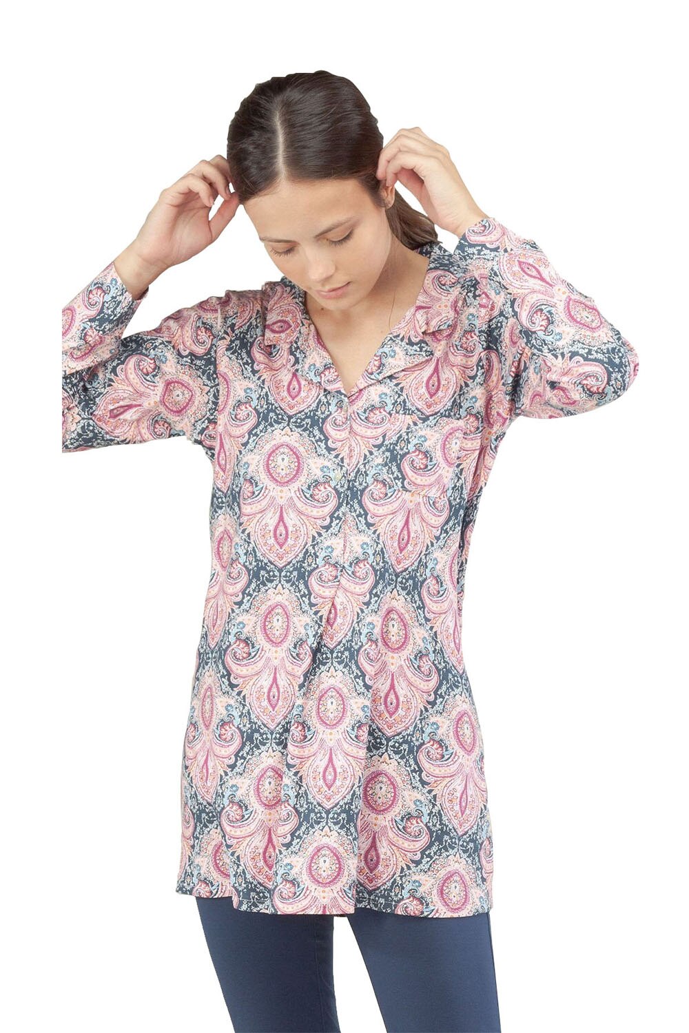 Set Pijama Estamp din bumbac (2 piese), Gisela 3/1525