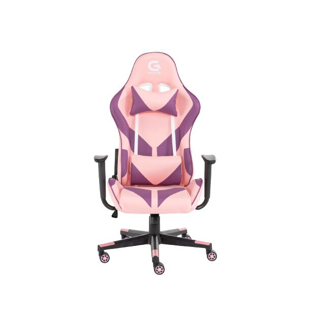 Scaun gaming piele ecologica Roz G1