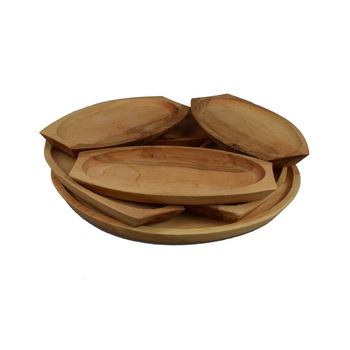 Set platou cu farfurie din lemn, de arin, Woodpro , 32x32x2 cm / 22,5x12x2 cm Set platou cu farfurie din lemn, de arin, Woodpro , 32x32x2 cm / 22,5x12x2 cm
