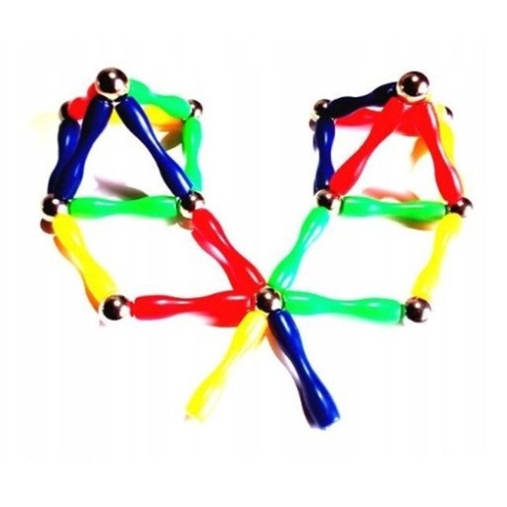 Set de constructie, magnetic, 37 de piese