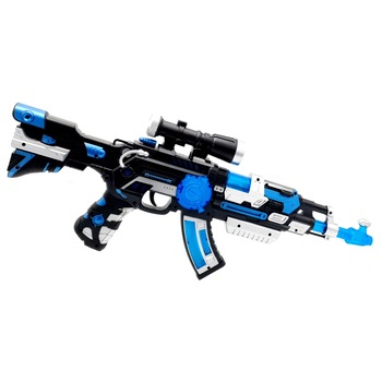 Mitraliera electrica cu sunete,lumini si vibratii, 52 cm, +3 ani Mitraliera electrica cu sunete,lumini si vibratii, 52 cm, +3 ani