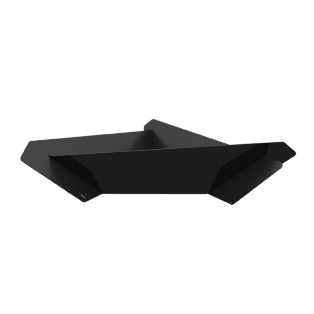 Semineu de gradina, Kratki, fire triangle, otel, 10.1 kg, Negru