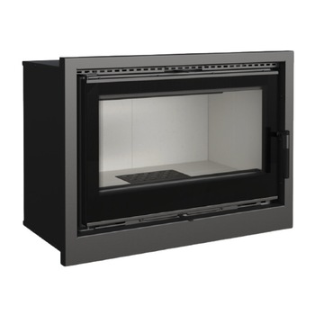 Semineu cu aer, Kratki, Arke 80, 12kw, otel, Negru Semineu cu aer, Kratki, Arke 80, 12kw, otel, Negru