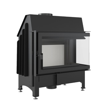 Semineu cu aer, Kratki, Zibi BS, 11kw, Otel, Negru Semineu cu aer, Kratki, Zibi BS, 11kw, Otel, Negru