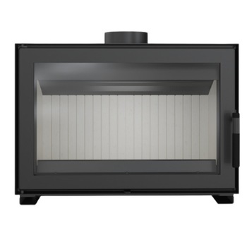 Semineu cu aer, Kratki, Jas pf, otel, negru Semineu cu aer, Kratki, Jas pf, otel, negru