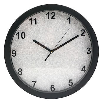 Ceas de perete, Zola, negru, interior cu sclipici, 30 cm Ceas de perete, Zola, negru, interior cu sclipici, 30 cm