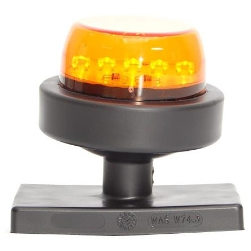 Lampa gabarit fi78, W74.3 547kr/II,LED, efect piramida, galbena, cu picior, 12-24V Was