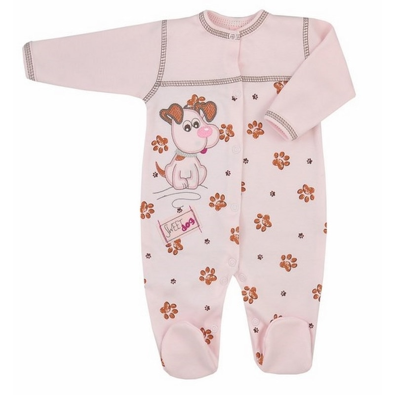 Salopeta cu maneca lunga pentru fete Koala Reksio 04-312, Roz 74 cm