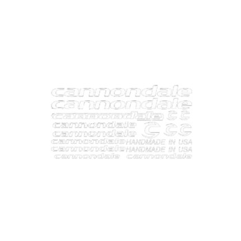 Set Stickere profesionale cadru bicicleta Cannondale MTB/Cursiera, Alb Set Stickere profesionale cadru bicicleta Cannondale MTB/Cursiera, Alb