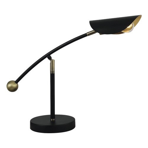 Veioza Brise E27 max 1x40W, negru/auriu