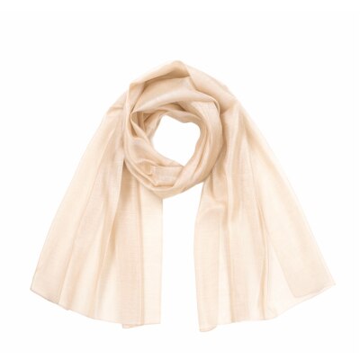 Esarfa dama matase si bumbac, bej, Art of Polo