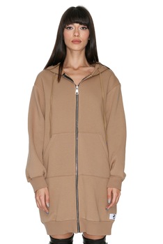 Bluza Ava lunga de trening, CuAnna, maro, universala Bluza Ava lunga de trening, CuAnna, maro, universala