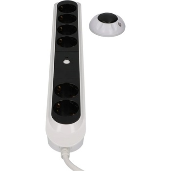 Prelungitor cu intrerupator wireless, Unitec, 6 posturi, 1,5 m Prelungitor cu intrerupator wireless, Unitec, 6 posturi, 1,5 m