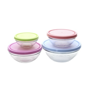 Set 4 boluri Arlete, sticla, 14, 17, 20, 23 cm Set 4 boluri Arlete, sticla, 14, 17, 20, 23 cm