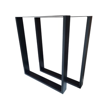 Set 2 picioare masa Premium 50 X 72 cm, Culoare negru, Vopsit electrostatic, Kit montaj inclus Set 2 picioare masa Premium 50 X 72 cm, Culoare negru, Vopsit electrostatic, Kit montaj inclus