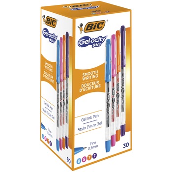 Pix cu gel BIC Gel-ocity Stic Fun, 0.5 mm, diverse culori, cutie 30 bucati Pix cu gel BIC Gel-ocity Stic Fun, 0.5 mm, diverse culori, cutie 30 bucati