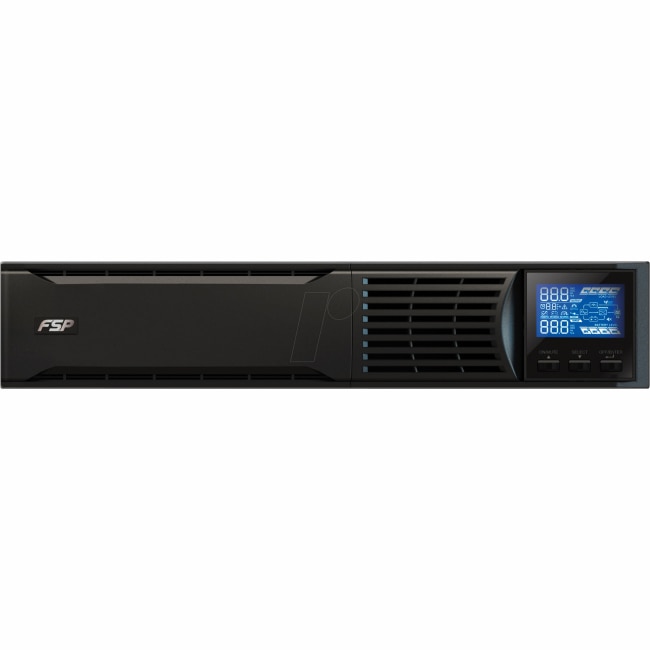UPS FSP Group Champ Rack 3K, 2000VA, 2700W, LCD, 3 Schuko, USB, RS-232
