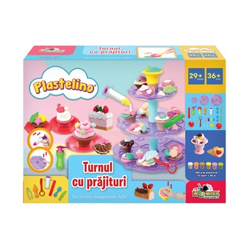 Set de Joaca Plastelino Noriel - Turnul cu Prajituri Set de Joaca Plastelino Noriel - Turnul cu Prajituri
