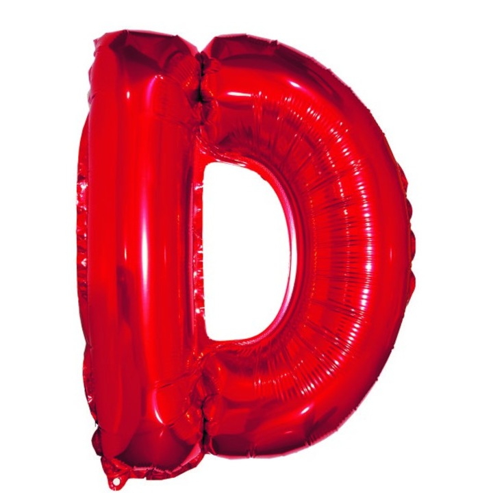 Lufi D betű, piros, 40 cm