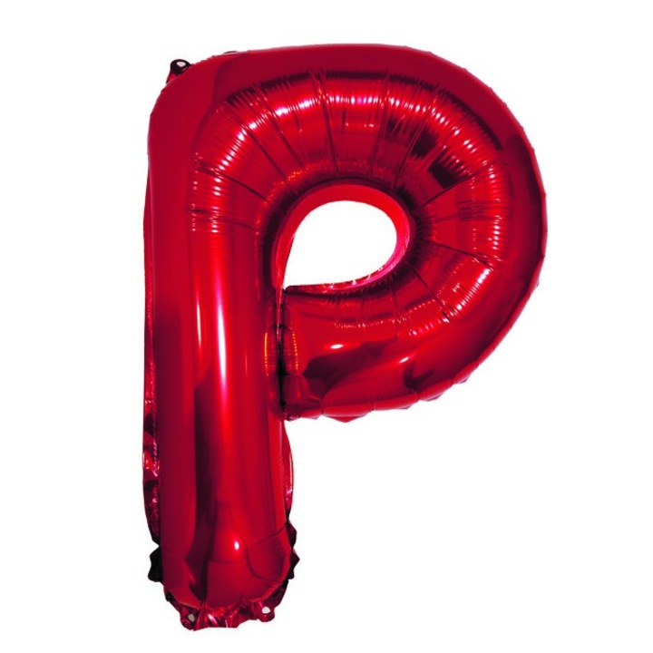 P betűs lufi, piros, 40 cm