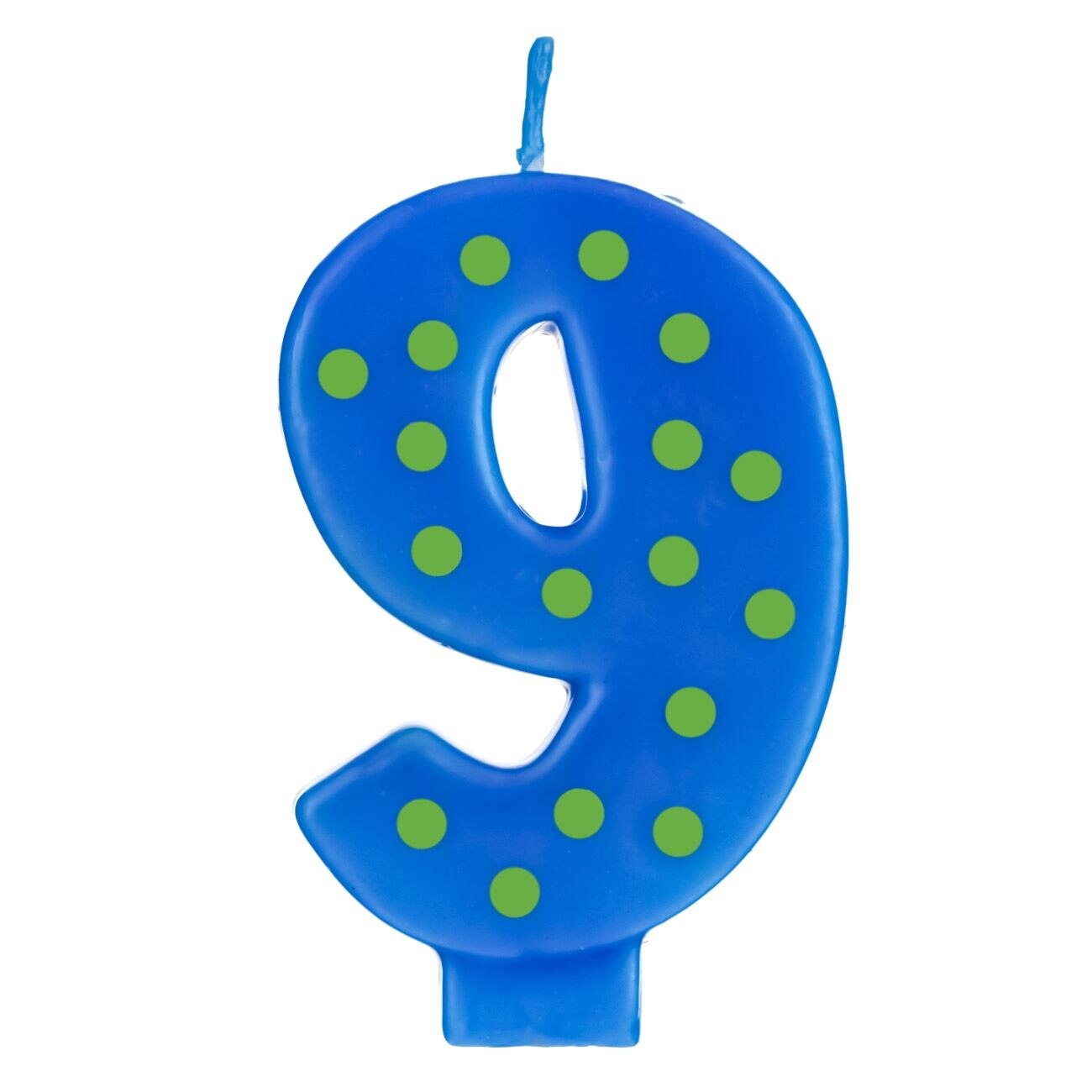 Lumanare albastra cu buline, Zola, cifra 9