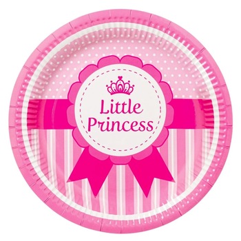Farfurii de carton, Zola, Little Princess, 18 cm, set 6 bucati Farfurii de carton, Zola, Little Princess, 18 cm, set 6 bucati