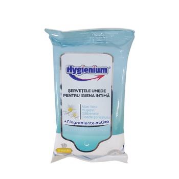 Servetele umede pentru igiena intima, Hygienium, 15 bucati Servetele umede pentru igiena intima, Hygienium, 15 bucati