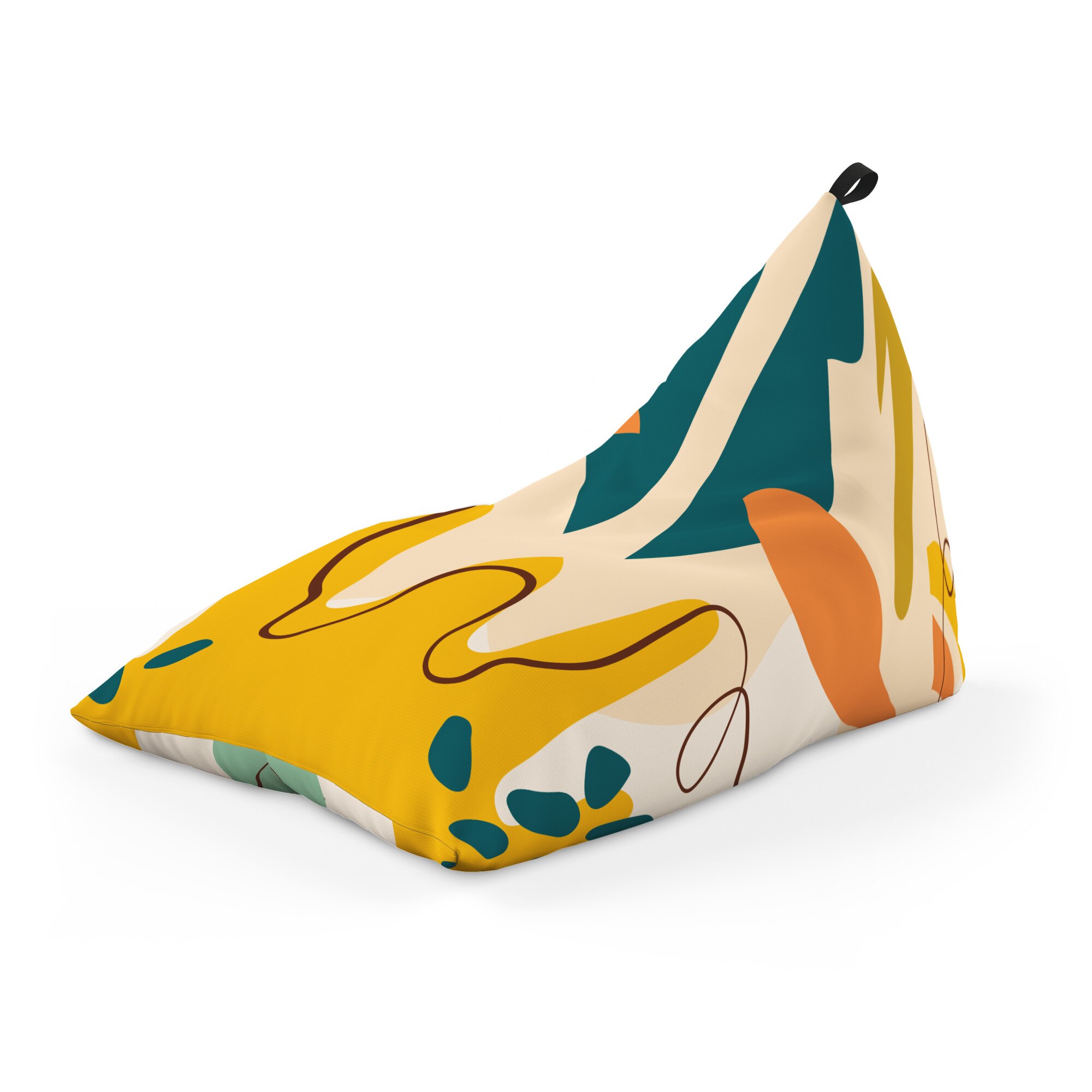 Fotoliu Units Puf (Bean Bag) tip lounge, impermeabil, cu maner, 155 x 83 x 65 cm, abstract jungle