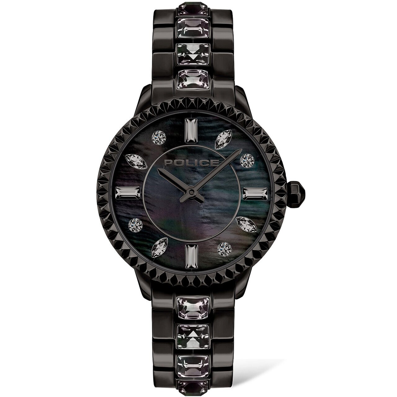 Ceas de dama Police PL16036BSU.30M, Quartz, 32mm, 3ATM, Negru