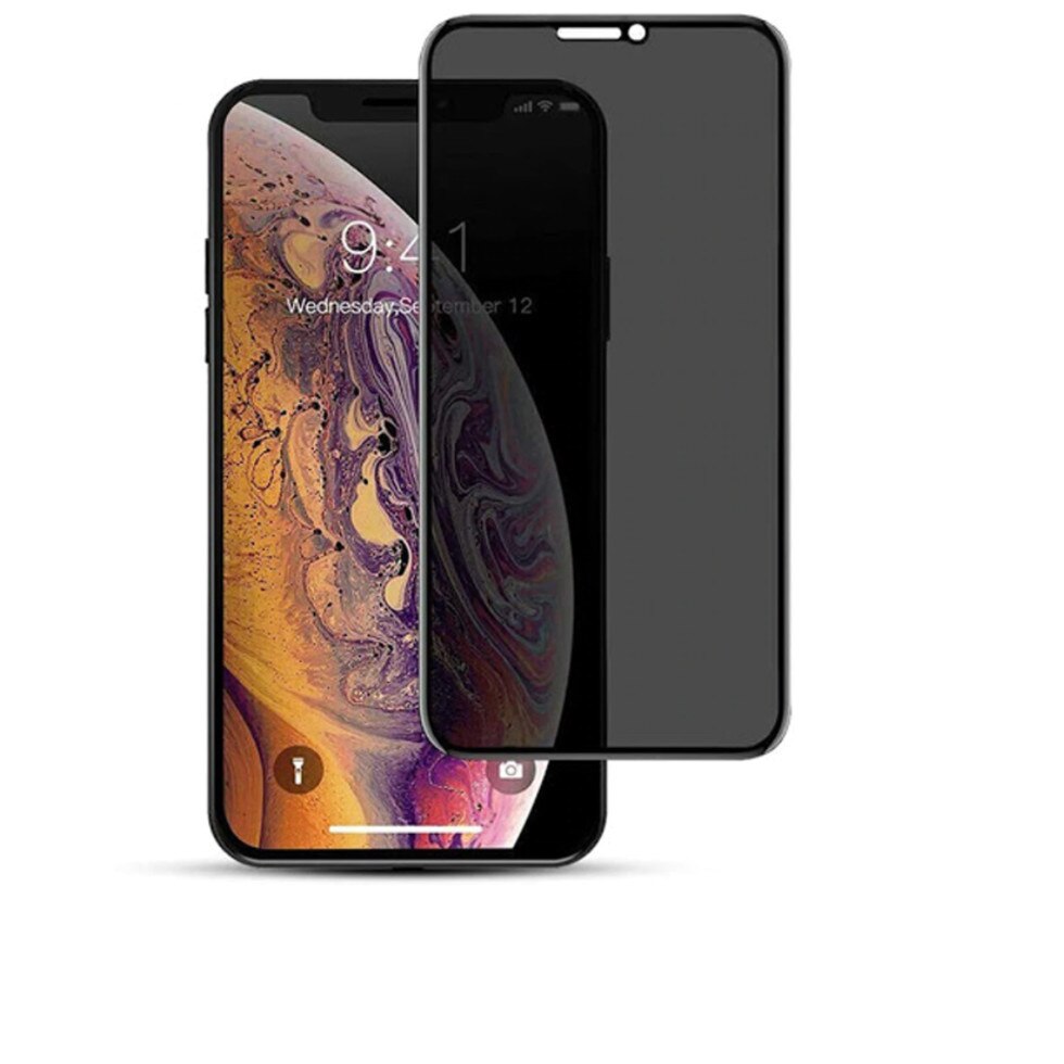 Folie Protectie Ecran Sticla 3d Privacy Cellara Pentru iPhone 12 Pro Max - Negru