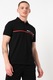 Champion, Tricou polo cu imprimeu logo contrastant European Classics, Negru, M