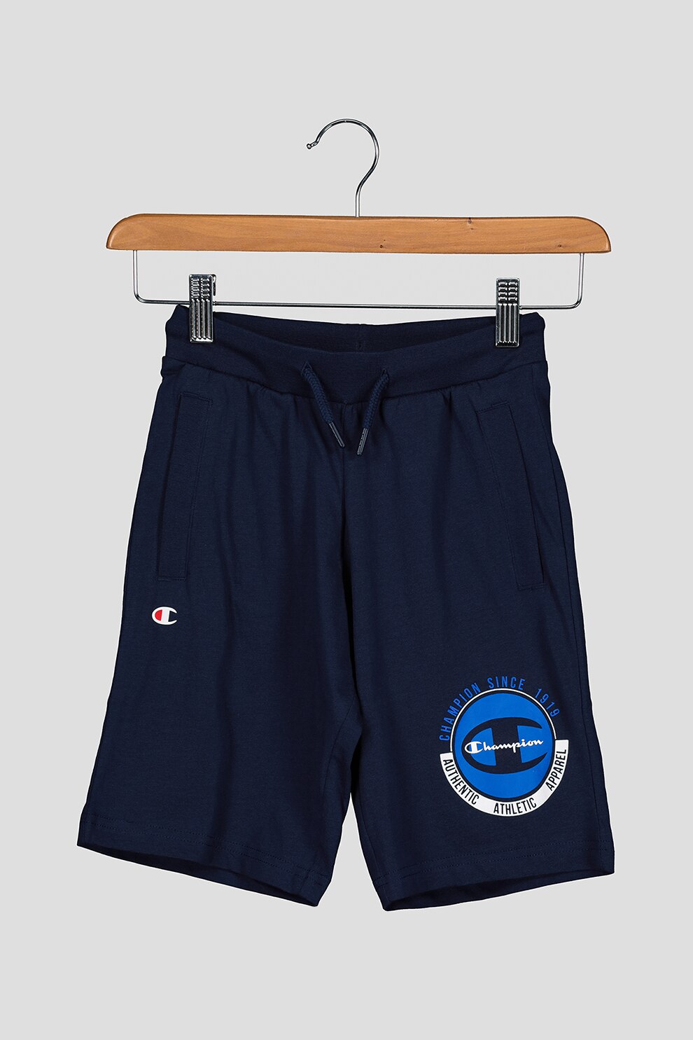 Champion, Bermude sport cu imprimeu logo, Bleumarin