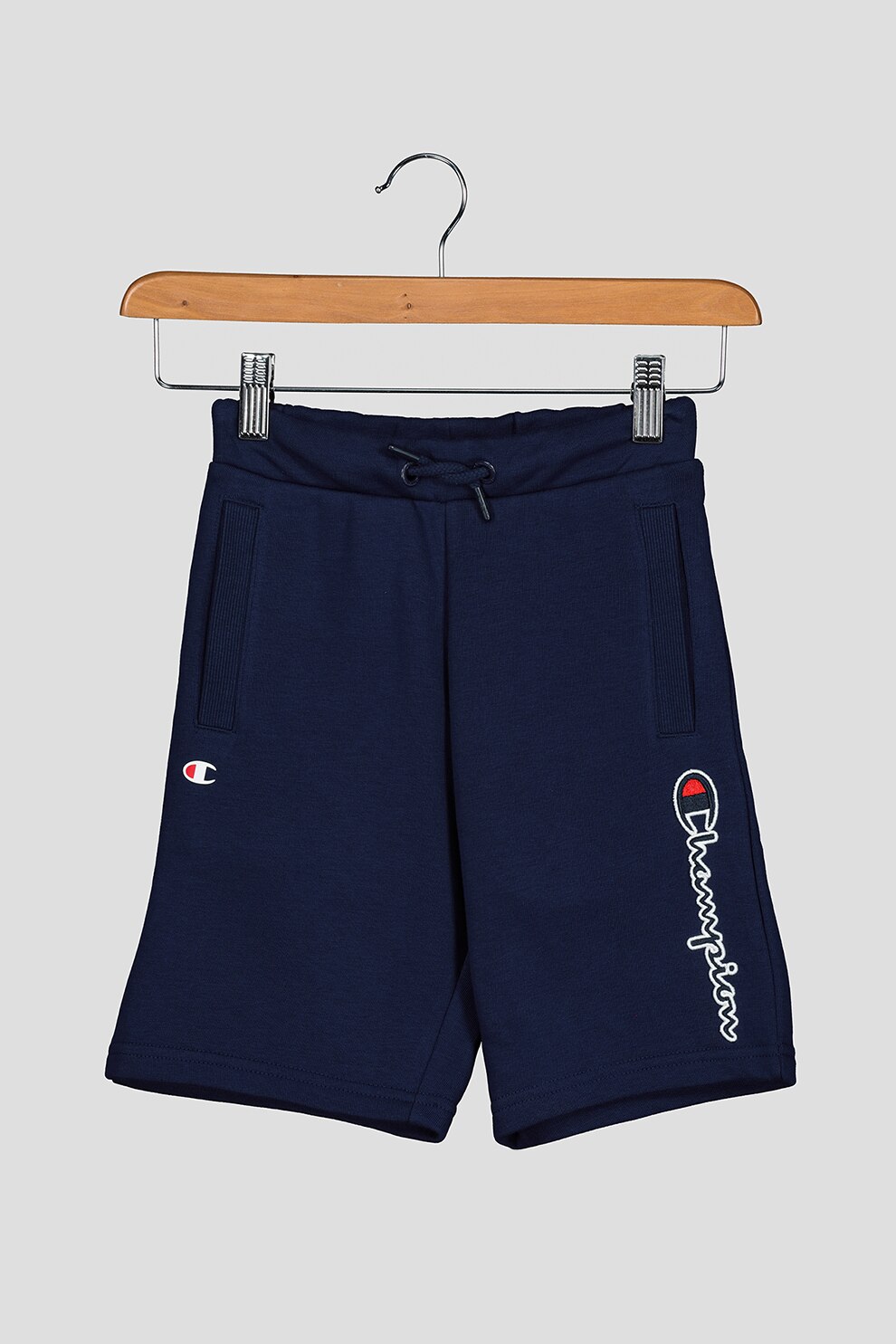 Champion, Bermude sport cu imprimeu logo, Bleumarin