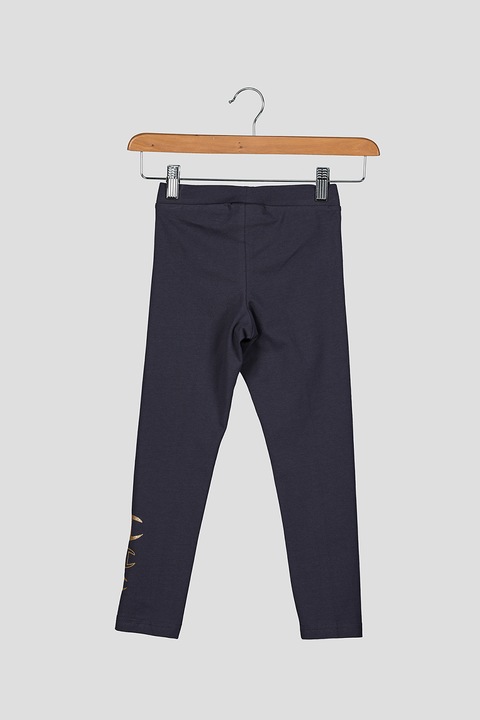 Champion, Colanti cu imprimeu logo stralucitor, Gri antracit, 114-119 CM Standard