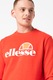 ELLESSE, Bluza sport de bumbac cu imprimeu logo Heritage, Rosu, 2XL