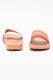 ELLESSE, Papuci de piele ecologica Candy, Roz prafuit/Maro nisip, 37