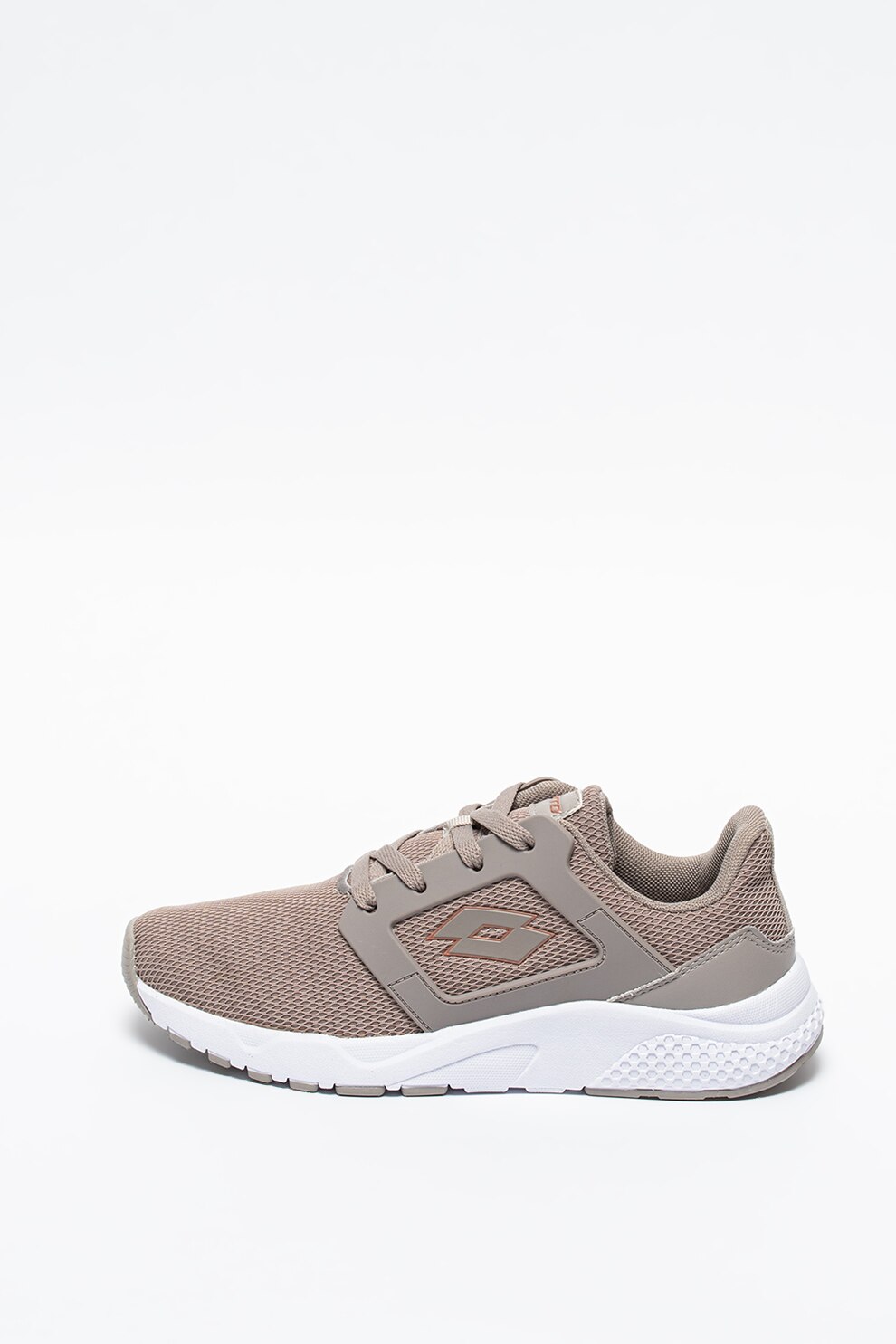 Lotto, Pantofi sport din plasa cu logo Kety, Taupe, 37