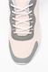 Champion, Pantofi sport din plasa cu garnituri din piele ecologica Lena, Roz pastel/Gri, 38